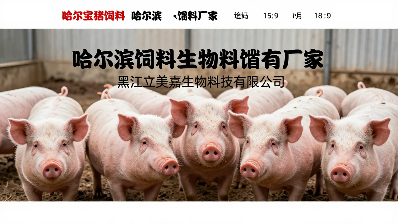 哈尔滨猪饲料 首页主视觉